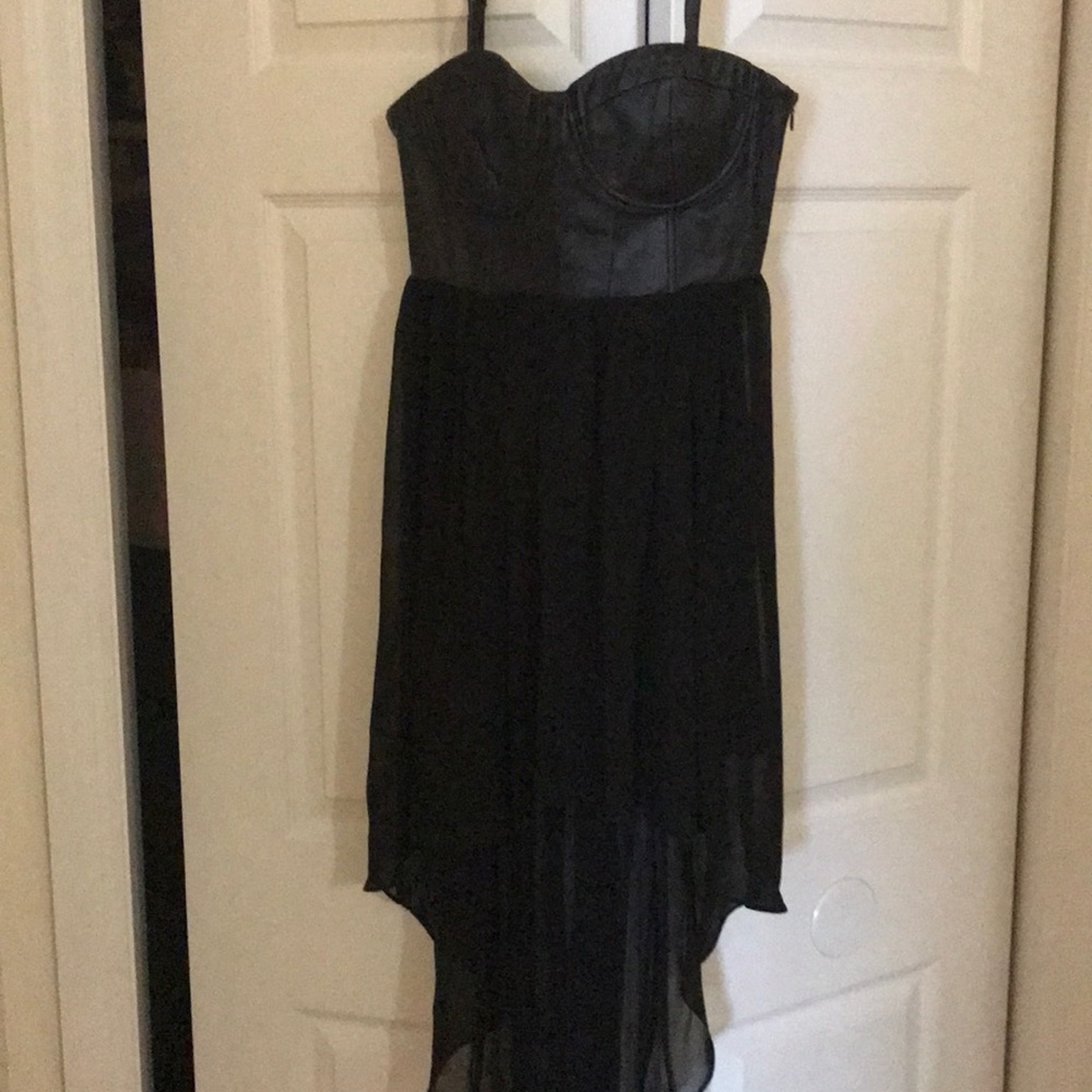 Brand New Leather Bustier Style Dress.